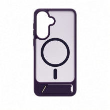 Evelatus Samsung Galaxy A57 Rubber Coated MagSafe With Stand Case Purple