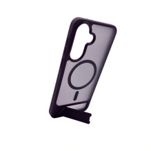 Evelatus Samsung Galaxy A57 Rubber Coated MagSafe With Stand Case Purple