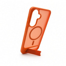 Evelatus Samsung Galaxy A57 Rubber Coated MagSafe With Stand Case Orange Evelatus Samsung Galaxy A57 Rubber Coated MagSafe With Stand Case Orange