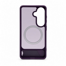 Evelatus Samsung Galaxy S26 Rubber Coated MagSafe With Stand Case Purple