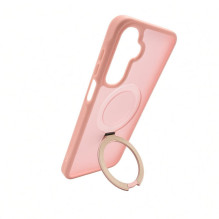 Evelatus Samsung Galaxy A17 4G / A17 5G Shield Case With MagSafe &amp; Stand Matte Ring Light Pink
