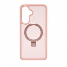 Evelatus Samsung Galaxy A57 Shield Case With MagSafe &amp; Stand Matte Ring Light Pink
