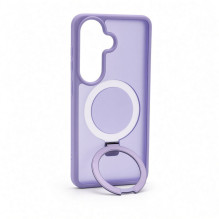 Evelatus Samsung Galaxy S26 Shield Case With MagSafe &amp; Stand Matte Ring Lavender Purple