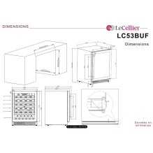 Wine refrigerator LE CELLIER LC53BUF