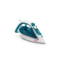 Lygintuvas - Tefal EasyGliss Plus FV5718 Durilium Padas 2400W 190g / min Garas Turkuos, Baltas Lygintuvas - Tefal EasyGliss Plus FV5718 Durilium Padas 2400W 190g / min Garas Turkuos, Baltas