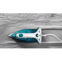 Iron - Tefal EasyGliss Plus FV5718 Durilium Soleplate 2400W 190g/min Steam Turquoise, White Iron - Tefal EasyGliss Plus FV5718 Durilium Soleplate 2400W 190g/min Steam Turquoise, White