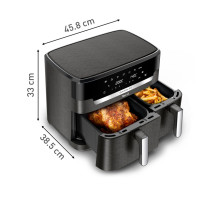 Hot Air Fryer - Tefal Easy Fry Dual XXL EY942HE0, 2020W, 11L, Gray