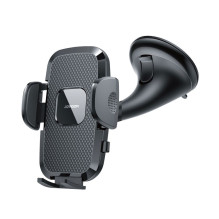 Joyroom Joyroom JR-ZS259 mechanical car holder universal for phone on cockpit / window - black