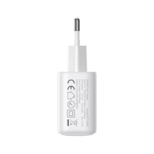 Joyroom Joyroom JR-TCF20 USB-C PD 20W network charger - white + USB-C / USB-C cable 1m