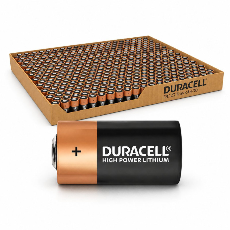 CR123A baterija 3V Duracell ličio DL123A 1550mAh be pakuotės