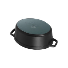 STAUB apvalus ketaus puodas 12 l Black STAUB apvalus ketaus puodas 12 l Black