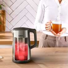 Tefal Selection KI871DE0 electric kettle 1.7 L 1500 W Black, Stainless steel