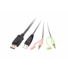 ATEN 2 prievadų USB „DisplayPort“ kabelis KVM komutatorius ATEN 2 prievadų USB „DisplayPort“ kabelis KVM komutatorius