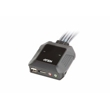 ATEN 2 prievadų USB „DisplayPort“ kabelis KVM komutatorius ATEN 2 prievadų USB „DisplayPort“ kabelis KVM komutatorius