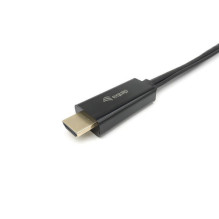 Equip 11903907101 HDMI to DisplayPort Adapter, 0.15 m, HDMI Type A, DisplayPort, M / M, Straight