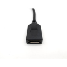 Equip HDMI-DP / USB-A 4K / 60Hz Bu / St 0.15m Juoda