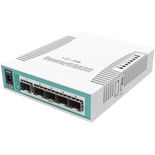 Mikrotik CRS106-1C-5S tinklo jungiklis Gigabit Ethernet (10 / 100 / 1000) Power over Ethernet (PoE) White