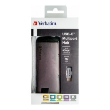 USB-C Verbatim Adapter USB 3.1 GEN 1 / USB 3.0 x 3 HDMI RJ45 USB-C Verbatim Adapter USB 3.1 GEN 1 / USB 3.0 x 3 HDMI RJ45