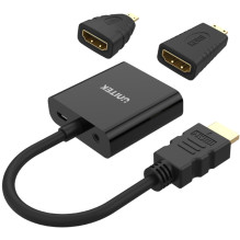 Unitek Y-6355 adapteris Micro / Mini HDMI į VGA + garso