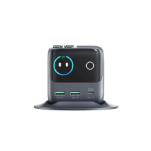 Joyroom Desktop Charger GaN Fast Charger U+U+C, PD 140W, PD3.1, PPS, AFC, SCP, FCP, QC3.0, with built-in 2x Type-C Cable Joyroom Desktop Charger GaN Fast Charger U+U+C, PD 140W, PD3.1, PPS, AFC, SCP, FCP, QC3.0, with built-in 2x Type-C Cable