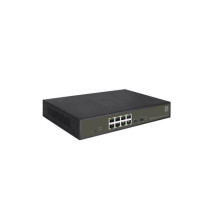 LevelOne GES-2110P Hilbert 10 prievadų Gigabit PoE išmanusis Lite valdomas L2 jungiklis, 8x PoE 130W, 2x SFP