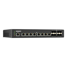 QNAP řízený průmyslový switch QSW-IM3216-8S8T: 16x 10G porty (8x 10Gb SFP+ a 8x 10Gb RJ-45)