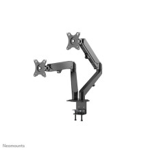 Neomounts DS70-700BL2Gas Spring Mount, clamp / grommet, Dual-mount, 17 - 27 inch