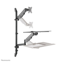 Neomounts WL90-325BL1 height adjustable wall mounted workstation for 17-32" screens, keyb