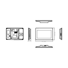 Dahua Technology Monitoriaus vaizdo durų telefonas Dahua VTH5422HW-W Dahua Technology Monitoriaus vaizdo durų telefonas Dahua VTH5422HW-W