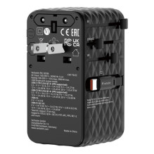 Verbatim Charge'n'Travel Adapter 70W 2C retractable Black Verbatim Charge'n'Travel Adapter 70W 2C retractable Black