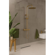 Shower set Ferro Ciriculus, gold col. Shower set Ferro Ciriculus, gold col.
