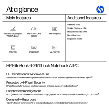HP EliteBook 6 G1i dirbtinio intelekto kompiuteris