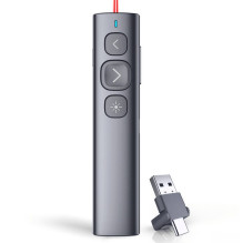 Pristatymų pultelis - Norwii N95 Plus BLE, raudonas ir žalias lazeris, USB-A / USB-C, 100 m, 300 mAh, 31 g