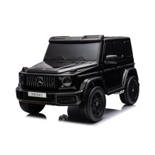 Vaikiškas elektromobilis Mercedes G63, balta / juoda / Vaikiškas elektromobilis Mercedes G63, balta / juoda /
