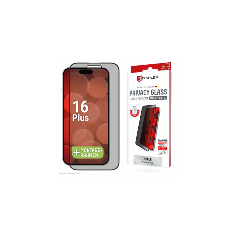 „DISPLEX“ privatumo stiklas FC iPhone 16 Plus