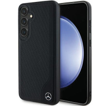 Mercedes-Benz Mercedes Leather Debossed Line MagSafe case for Samsung Galaxy S24 - black