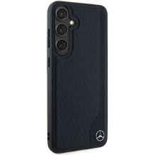 Mercedes-Benz Mercedes Leather Debossed Line MagSafe case for Samsung Galaxy S24 - black