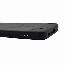 Evelatus Samsung „Galaxy“ S26 Itin guma dengtas „MagSafe“ su stovu, juodas dėklas Evelatus Samsung „Galaxy“ S26 Itin guma dengtas „MagSafe“ su stovu, juodas dėklas