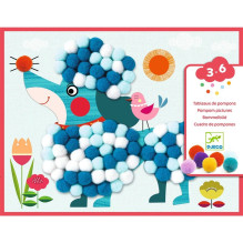 Kūrybos rinkinys Djeco Pompons dog DJ09867 Kūrybos rinkinys Djeco Pompons dog DJ09867