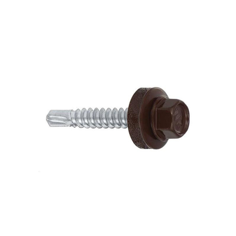 Self-tapping screw WF, RAL8017, 4.8 mm x 19 mm, 250 pcs