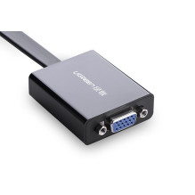 Ekrano adapteris - UGREEN 40248 VGA į HDMI adapteris su "Micro-USB", juodas Ekrano adapteris - UGREEN 40248 VGA į HDMI adapteris su "Micro-USB", juodas