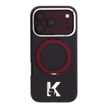 Karl Lagerfeld Apple iPhone 18 Pro HC MagSafe IML Ring Stand 360 Kameo Metal Burgundy Karl Lagerfeld Apple iPhone 18 Pro HC MagSafe IML Ring Stand 360 Kameo Metal Burgundy