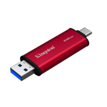 „Kingston“ 512 GB dvigubas USB-A / C, raudonas „Kingston“ 512 GB dvigubas USB-A / C, raudonas