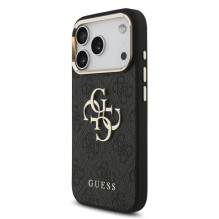 Guess Apple iPhone 18 Pro Max HC 4G PU W / Big 4G Classic Logo GD Black Guess Apple iPhone 18 Pro Max HC 4G PU W / Big 4G Classic Logo GD Black