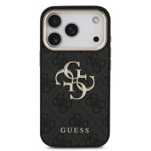 Guess Apple iPhone 18 Pro Max HC 4G PU W / Big 4G Classic Logo GD Black Guess Apple iPhone 18 Pro Max HC 4G PU W / Big 4G Classic Logo GD Black