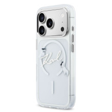 Karl Lagerfeld Apple iPhone 18 Pro Max HC MagSafe IML W / C Karl Script Logo Transparent