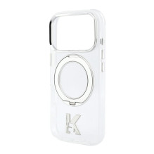 Karl Lagerfeld Apple iPhone 18 Pro Max HC MagSafe IML Ring Stand 360 Kameo Metal Transparent
