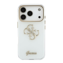 Guess Apple iPhone 18 Pro HC MagSafe IML 4G Script Metal White