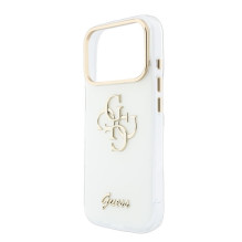 Guess Apple iPhone 18 Pro HC MagSafe IML 4G Script Metal White