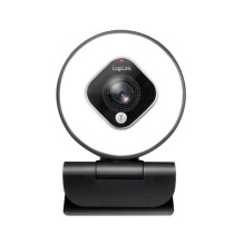 Internetinė kamera LogiLink Webcam FHD 76° su dviem mikrofonais, automatinis žiedinis apšvietimas, trikojis Internetinė kamera LogiLink Webcam FHD 76° su dviem mikrofonais, automatinis žiedinis apšvietimas, trikojis